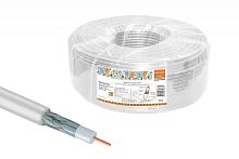 Кабель коаксиальный RG 6 CCS (100м) для внутр. прокладки белый народный ТРТС | код SQ0106-0103 | РЭМЗ ТМ