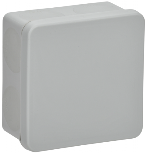 Коробка расп. КМ42435 о/п 80х80х40мм IP67 8 вв. серая IEK | код UKO21-080-080-040-K41-66 | IEK