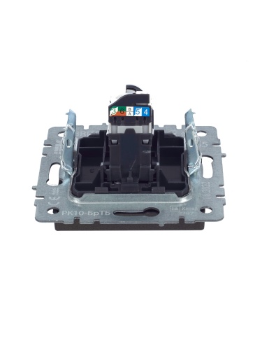 BRITE Розетка компьютерная RJ45 кат.5E РК10-БрТБ темная бронза | код BR-K10-1-K45 | IEK фото 2