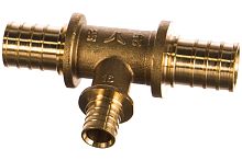 Тройник переходной аксиальный латунный 25x16x25 | код AX8251625 | PRO AQUA