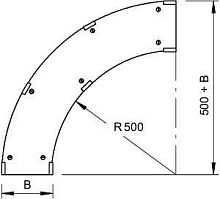 Крышка угловой секции 300мм | код 6231535 | OBO Bettermann
