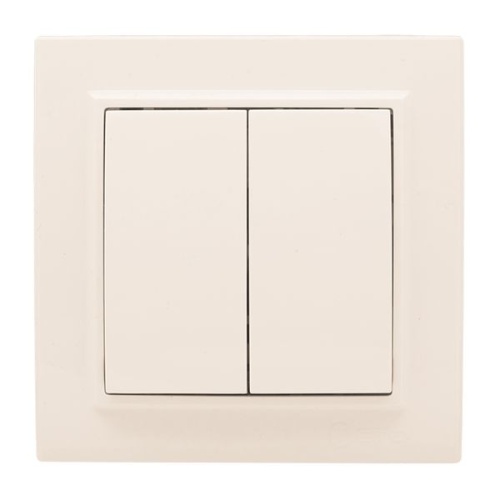 Выключатель 2-кл, СП 10А бежевый Минск | код ERV10-023-20 | EKF фото 2 Выключатель 2-кл, СП 10А бежевый Минск | код ERV10-023-20 | EKF фото 2