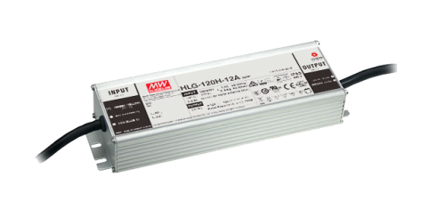 Источник питания AC-DC, 120Вт, IP68, вход 90…305В AC, 47…63Гц/127…431В DC, ККМ, выход 42В/2.9А, изоляция 3750В AC, в кожухе 220х68х39, -55…+70С | код HLGP-120H-42 | MeanWell