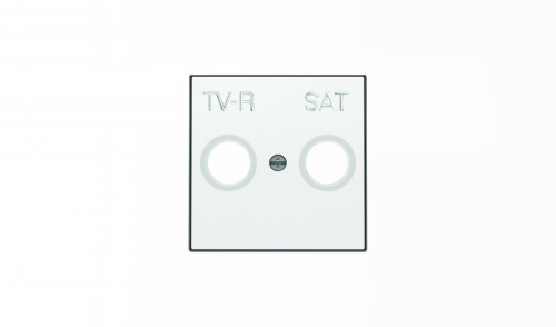 Накладка для TV-R-SAT розетки, серия SKY, цвет альпийский белый 8550.1 BL | код 2CLA855010A1101 | ABB