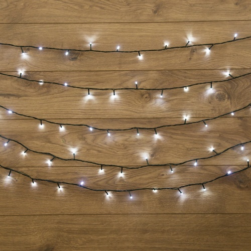 Гирлянда Твинкл Лайт 10 м, темно-зеленый ПВХ, 80 LED, цвет белый | код 303-045 | NEON-NIGHT