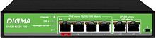 Коммутатор Digma DSP204G-2G-T80 (L2) 6x1Гбит/с 4PoE 4PoE+ 1PoE++ 80W неуправляемый | код 1976096 | DIGMA