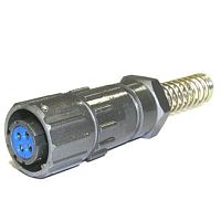 Разъём быстроразъёмный SZC FQ14-4pin TK-8 4-х контактный | код 107079 | SZC
