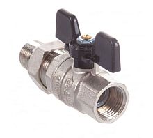 Кран шаровой со сгоном 1/2' ВН ручка бабочка (SVB-0007-000015) | код RG008Q0F4S6BT7 | STOUT