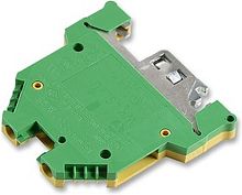 Клеммная колодка на DIN рейку, 2 вывод(-ов), 22 AWG, 10 AWG, 6 мм?, Винт WIELAND ELECTRIC WK4SL/U