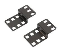 Комплект кронштейнов TLK с крепежом для бокового крепления блоков розеток и 19 шин заземления, черный | код TLK-BRACK-SIDE-2-BK | TLK