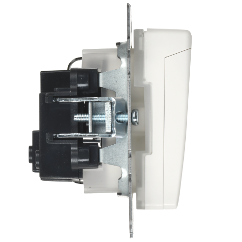 BRITE Розетка 1-местная с заземлением с защитными шторками и крышкой 16А IP44 РСбш10-3-44-БрБ белый | код BR-R16-16-44-K01 | IEK фото 3