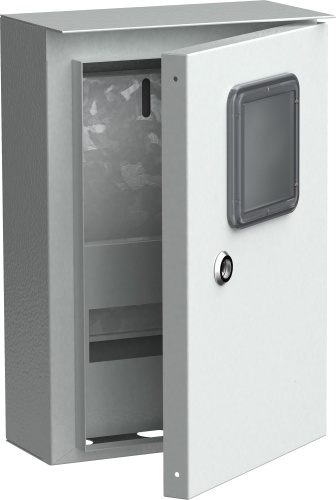 TITAN Корпус металлический коттеджный ЩУРн-1/9 (370х250х135мм) У1 IP54 | код MKM24-N-009-54-ZO | IEK фото 3