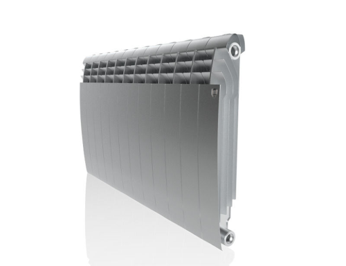 Радиатор биметаллический серебристый BiLiner 500 new Silver Satin - 12 секц (RTBSS50012) | код НС-1176316 | Royal Thermo