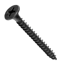 Саморез гипсокартон/металл 3.5х45 черный | код screw-GM-45-sht | Крепдил