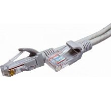Патч-кордUTP 5e 4x2 26AWG (7x0.16mm) Cu LSZH серый 3м | код 10-0144 | СУПР