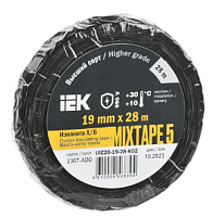 MIXTAPE 5 Изолента Х/Б 19мм 28м IEK | код UIZ20-19-28-K02 | IEK
