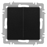 Переключатель 2-кл. СП Accent 6-107-05 10А IP20 250В AL/CU антрацит Intro Б0063564