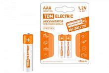 Аккумулятор AAA-1000 mAh Ni-MH BP-2 TDM | код SQ1702-0075 | TDM