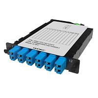 Претерминированная кассета 12ОВ 09/125 OS2, 1xMTP(12)f/6xLC-UPC Duplex (с интегрированными шторками), 1/2 HU | код RNCTFLHU12ST | DKC