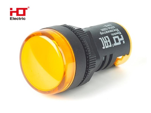 Лампа AD16-22DS(LED)матрица d22мм желтый 110В IP40 HLT | код 085-06-13 | HLT