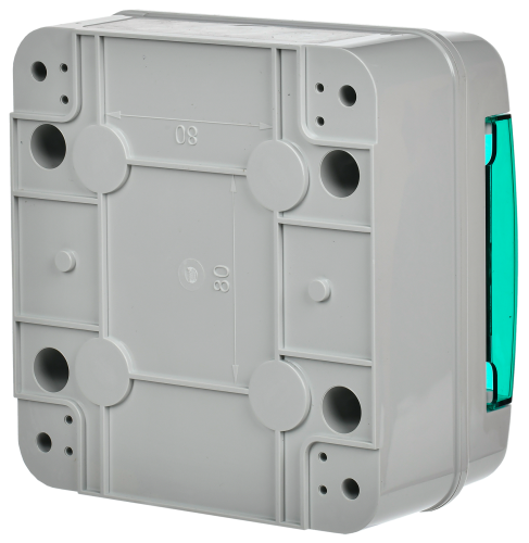 TEKFOR Корпус пластиковый КМПн-6 IP65 зеленая прозрачная дверь | код TF5-KP72-N-06-65-K03-K06 | IEK фото 4