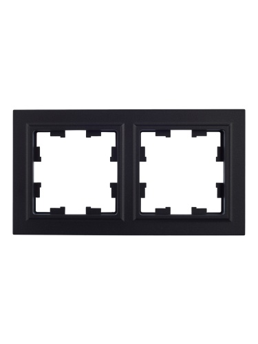 BRITE Рамка 2-местная РУ-2-БрЧ черный | код BR-M22-K02 | IEK фото 6