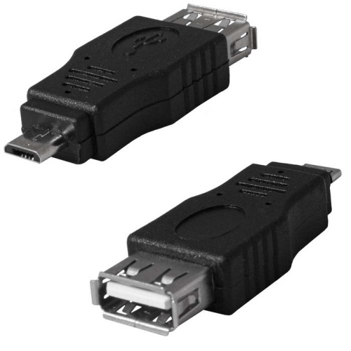 Разъём USB RUICHI USB 2.0 A(f)-micro USB B(m) | код 113804 | Ruichi