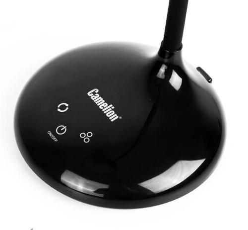Светильник настольный KD-828 C02 LED 6.5Вт 230В 360лм сенс.рег.ярк. CCT RGB-ночник "Звездн. небо" черн. Camelion 13007 фото 4