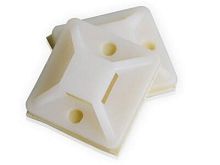 Площадка самоклеющаяся 40x40 под хомуты-белый HLT | код 084-07-73| HLT