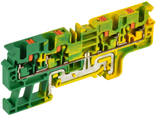 Колодка клеммная CP-MC-PEN земля 4 вывода 4мм2 IEK | код YCT22-03-4-K52-004 | IEK