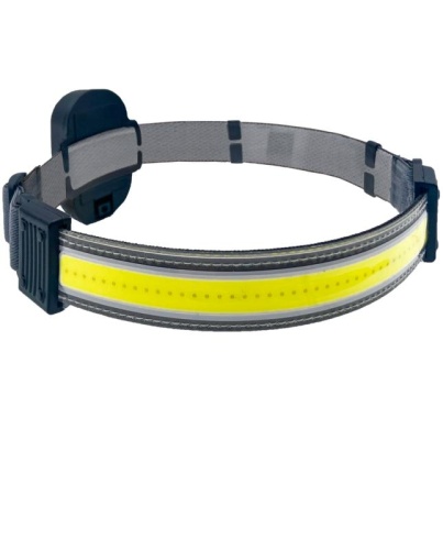 Фонарь налобный 5Вт COB LED 3xAAA корпус ABS-пластик встроенный регулируемый эласт. ремешок | код KOC521B | КОСМОС