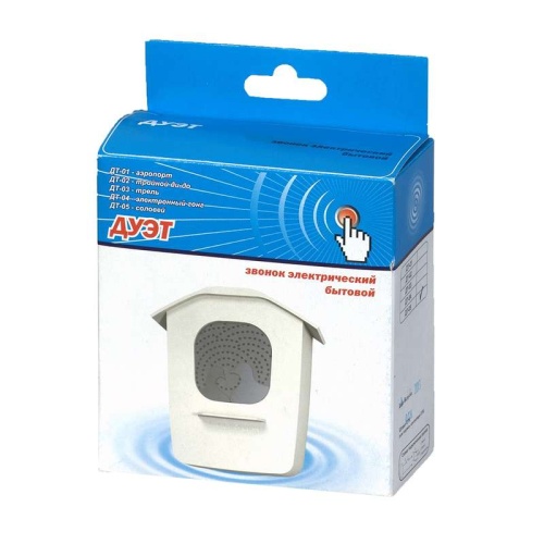 Звонок проводной Дуэт трель 220В 80-90дБА бел. Тритон ДТ-03 Звонок проводной Дуэт трель 220В 80-90дБА бел. Тритон ДТ-03