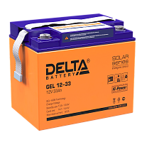 Аккумуляторная батарея GEL 12-33 Напряжение 12 В, Емкость 33 Ач | код 4614010140008 | DELTA
