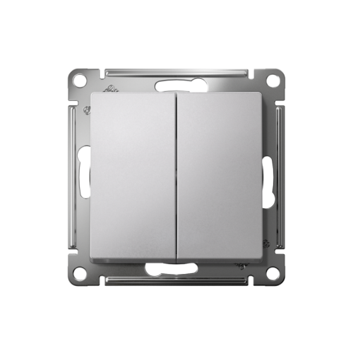 ATLASDESIGN ВЫКЛЮЧАТЕЛЬ с самовозвратом, сх.1, 10АХ, быстрозажимные клеммы, АЛЮМИНИЙ | код ATN000315S | Systeme Electric фото 2