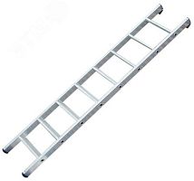 Лестница приставная алюминиевая, 9 ступеней, H=257 см, вес 3.0 кг | код 65414 | FIT РОС