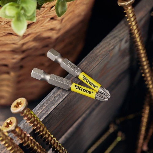 Бита для шуруповерта PZ1х50 мм (упак. - 2 шт.) | код. KR-92-0418-1 | Kranz фото 2 Бита для шуруповерта PZ1х50 мм (упак. - 2 шт.) | код. KR-92-0418-1 | Kranz фото 2