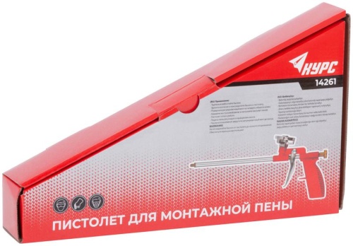 Пистолет для монтажной пены пластик. корпус КУРС 14261 фото 3
