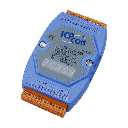 I-7188XGD CR ISaGRAF Embedded Controller with one RS-232/RS-485 port, one RS-485 512K Flash,512K SRA | код 00-01191103 | ICP DAS