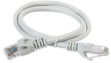 Патч-корд кат.5е UTP 1м сер. ITK PC01-C5EU-1M