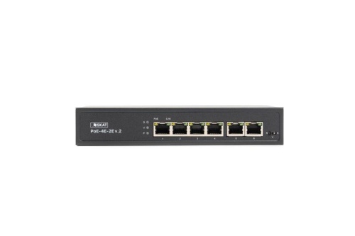 Коммутатор SKAT PoE-4E-2E v.2 PoE Plus 65Вт порты: 4-Ethernet 2-Uplink | код 4071 | Бастион фото 3 Коммутатор SKAT PoE-4E-2E v.2 PoE Plus 65Вт порты: 4-Ethernet 2-Uplink | код 4071 | Бастион фото 3