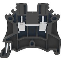 DC2.5-01P-13-00Z(H) Клемма черная 2.5 мм.кв. винтовая на DIN-рейку | код 11020000020 | DEGSON