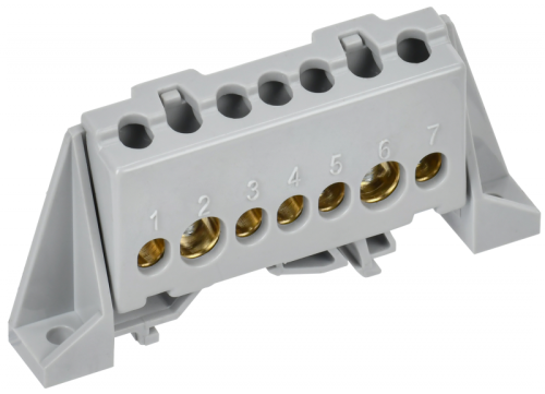 TEKFOR Шина L фаза в комб. изол. Стойка 8х12-7-Ср IEK | код TF-NN20-07-DP-K03 | IEK