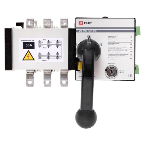 Устройство АВР ТСР1 50А 3Р 230В PROxima | код ats-tsr1-50A-3p-pro | EKF фото 3