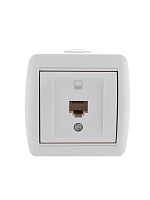 Розетка компьютерная 1-м ОП Ната RJ45 бел. LEZARD 710-0200-139