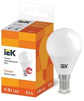 Лампа светодиодная ECO G45 шар 9Вт 230В 3000К E14 | код. LLE-G45-9-230-30-E14 | IEK
