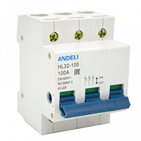 Выключатель нагрузки HL32-100 3P 25A (ANDELI) | код ADL04-046 | ANDELI