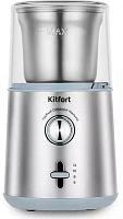 Кофемолка Kitfort КТ-7250 200Вт сист.помол.:ротац.нож вместим.:200гр нержавеющая сталь/голубой | код 2030847 | KITFORT