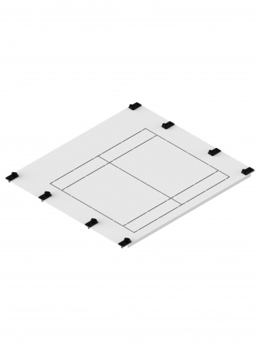 Лицевая панель 1хKVL1 CP 1-3 K1 (В450xШ250) | код 001339550 | ETI