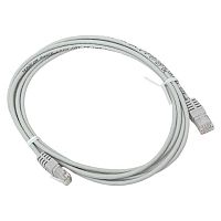 Патч-корд кат.5E UTP неэкранир. PVC 1Гбит/с 2м сер. TERACOM | код TRC-5EUTP-PVC-2M-GY | EKF