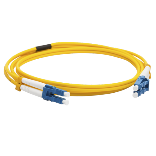 Патч-корд оптический LANMASTER, LSZH, дуплексный, LC/UPC-LC/UPC, SM OS2, 0.5 м | код LAN-2LC-2LC/SU-0.5 | LANMASTER